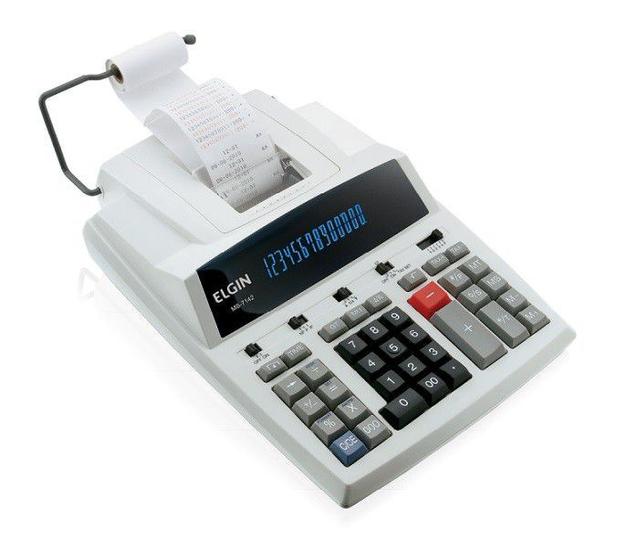 Menor preço em Calculadora Elgin Mb 7142 Com 14 Dígitos Visor E Impressora