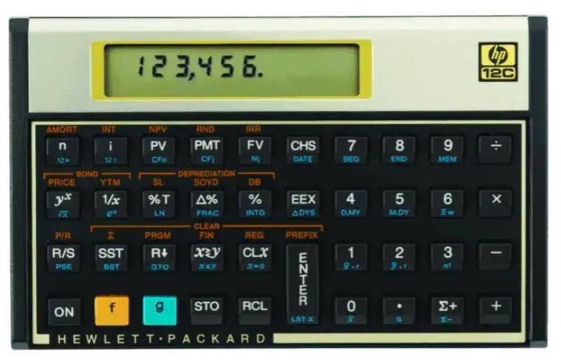 Imagem de Calculadora Escritório Hp 12C Gold 120 Funções Visor Lcd