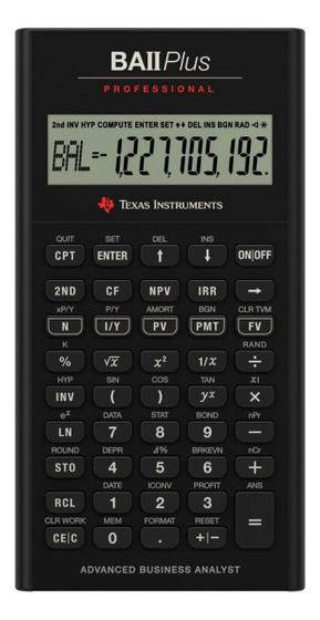 Imagem de Calculadora Financeira Advanced Texas Instruments Ba Ii Plus