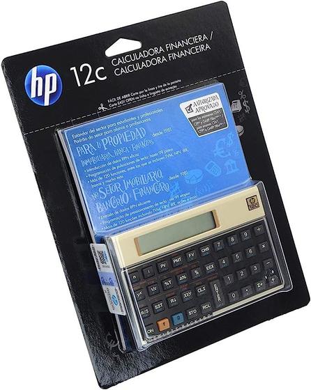 Imagem de Calculadora Financeira HP 12C Gold Display LCD Com mais de 120 Funções Sistema de entrada RPN