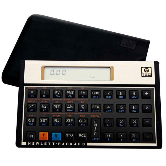 Imagem de Calculadora Financeira HP12C Gold, 120 Funções, Visor LCD, RPN e ALG