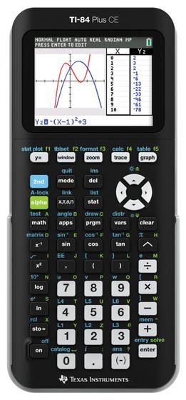 Imagem de Calculadora gráfica Texas Instruments TI-84 PLUS CE Black