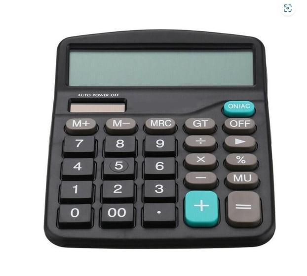 Imagem de Calculadora Grande De Mesa Comercial Escritório 12 Dígitos