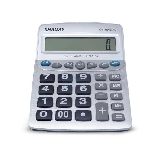 Calculadora Grande De Mesa Tecla E Visor Grande Menor preço em Calculadora Grande De Mesa Tecla E Visor Grande