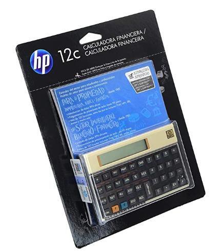 Imagem de Calculadora HP 12C Gold Dourada Original com Manual em Português