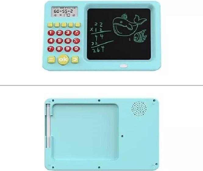 Imagem de Calculadora Lousa Mágica 2 Em 1 Com Jogos De Matemática B-Max BM-F972