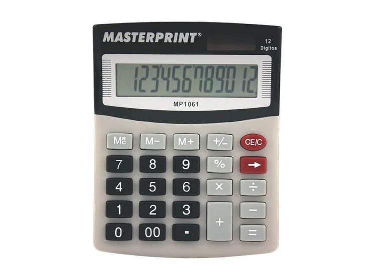 Imagem de Calculadora Manual 12 dígitos - MP 1061