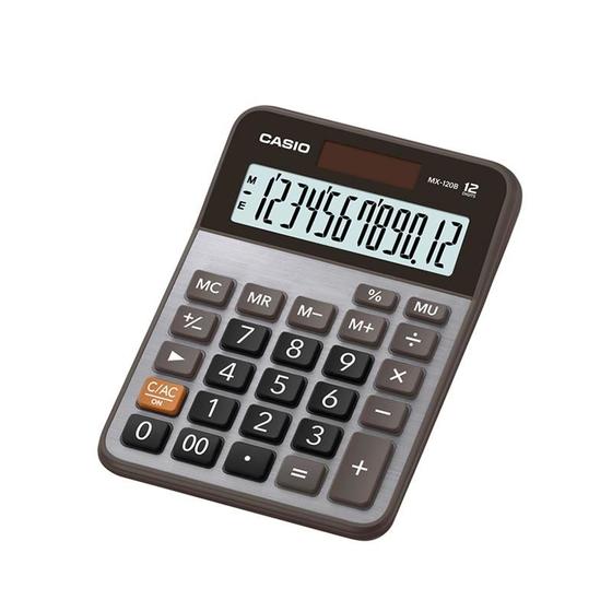 Imagem de Calculadora Mesa Casio Mx120bw4dc Prata