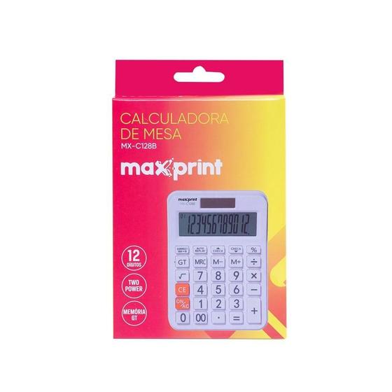 Imagem de Calculadora Mesa Max Mx-C128B Max 1 Pc