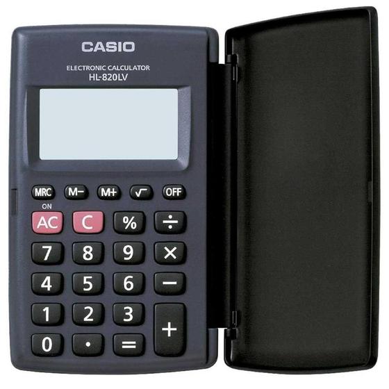 Imagem de Calculadora Portátil Casio 8 Dígitos HL-820LV-bk Preto