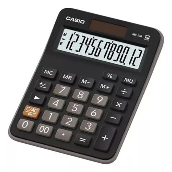 Imagem de Calculadora Portátil Casio  MX-12B-W4-DC Preto
