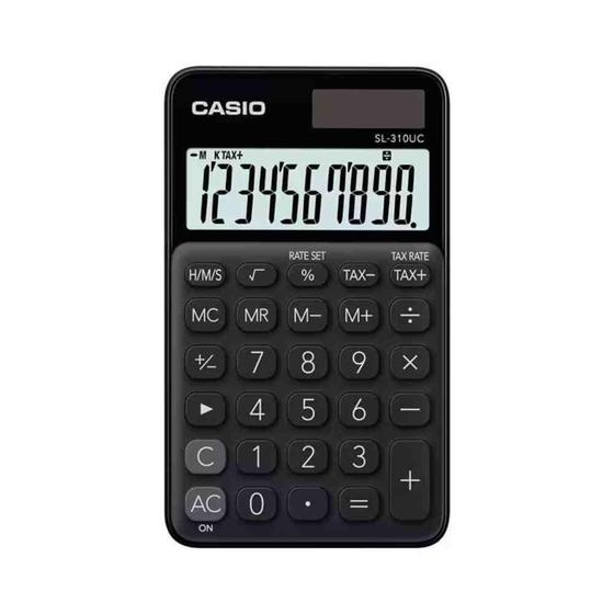 Imagem de Calculadora Portátil Casio Preta Sl-310Uc-Bk-W-Dc