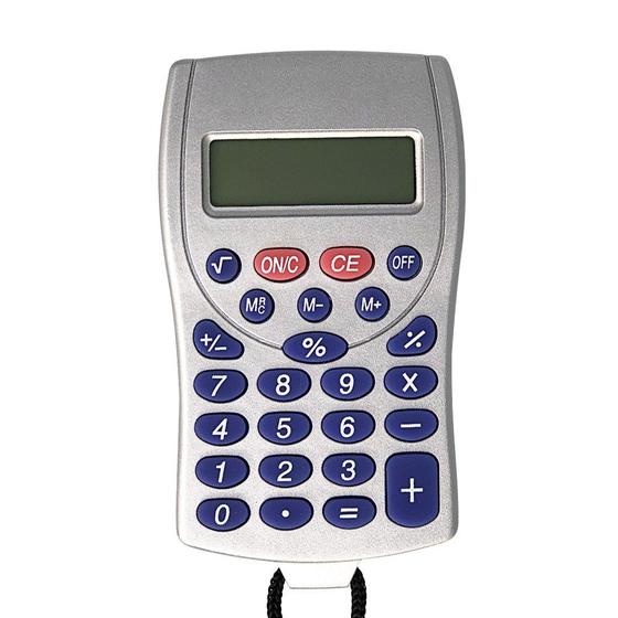 Imagem de Calculadora Portátil de 8  Digitos com Cordão para Pendurar