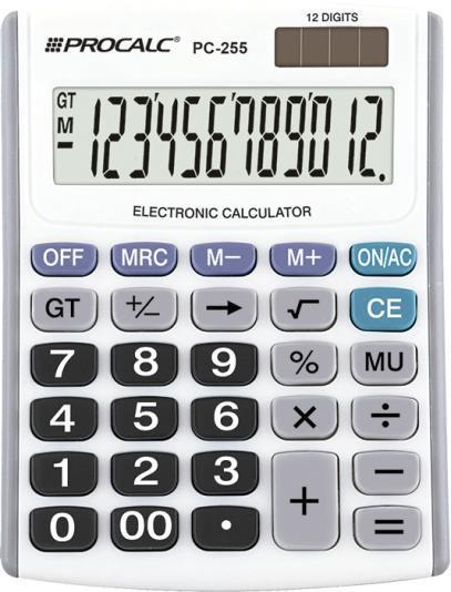 Imagem de Calculadora Procalc 12 Dígitos de Mesa PC255