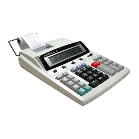 Imagem de Calculadora Procalc Lp45 Impressão Bicolor 12 Dígitos Bivolt Automático