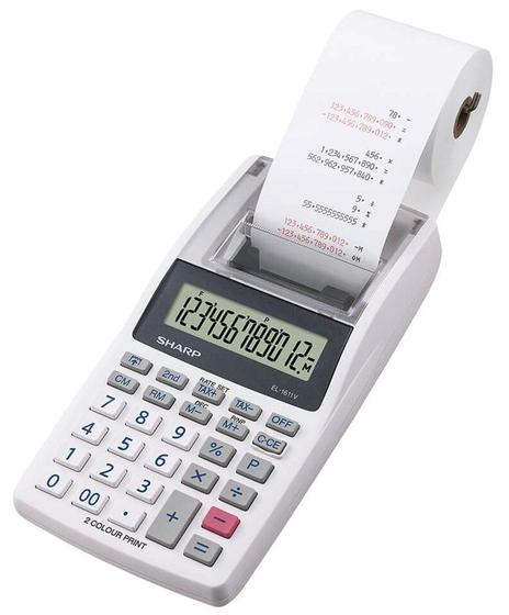 Imagem de Calculadora Sharp EL-1611V Handheld Port