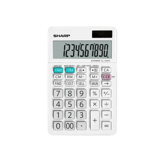 Imagem de Calculadora Sharp EL-330WB 10 Digitos - White