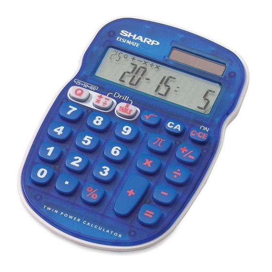 Imagem de Calculadora Sharp EL-S25BBL 10 Digitos Azul