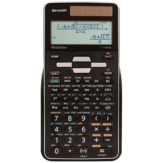 Imagem de Calculadora Sharp EL-W516TBSL Cientifica 16 Digitos Advance Preto