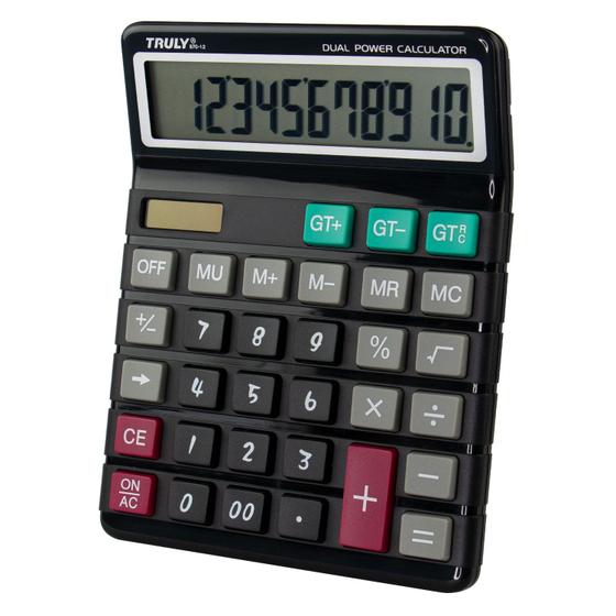 Imagem de Calculadora Truly 870-12 - 12 Digitos - Preto