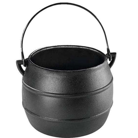 Imagem de Caldeirão Ferro Fund Bojudo Alça Vergalhão sem Tampa 2 L