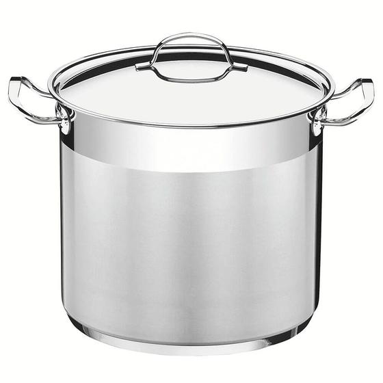 Imagem de Caldeirão Professional Tramontina 20 cm 5,7 L em Aço Inox Fundo Triplo com Tampa e Alças 62648200