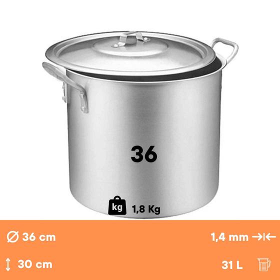 Imagem de Caldeirao Standard Nr 36 31L - Real 9736