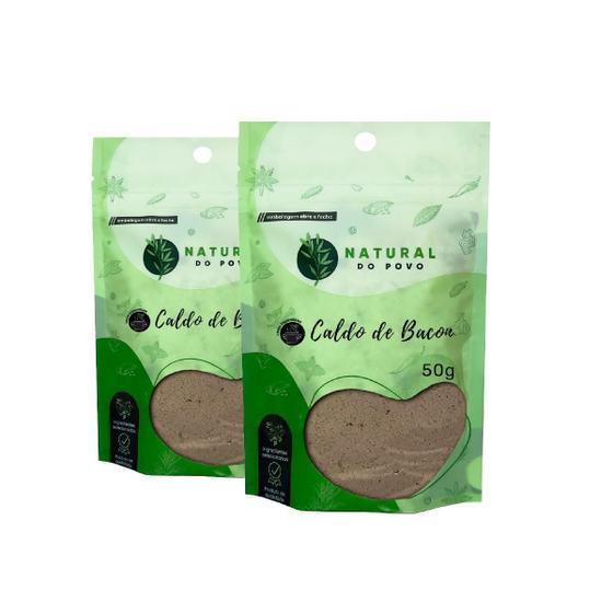 Imagem de Caldo De Bacon Premium Sabor Autêntico Kit 2 Pouch 50G