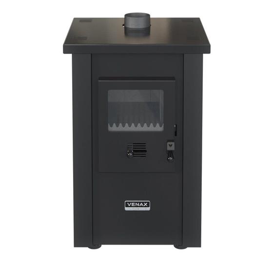 Imagem de Calefator à Lenha Venax Vulcano, Dupla Combustão, Preto