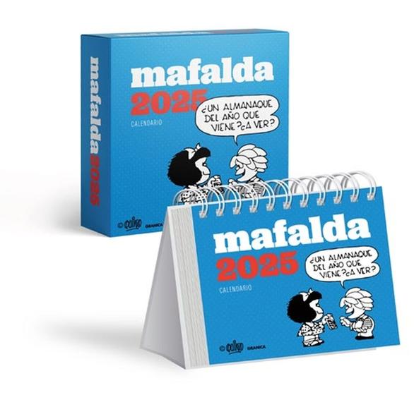 Imagem de Calendário De Mesa mafalda 2025 - Turquesa Em Espanhol