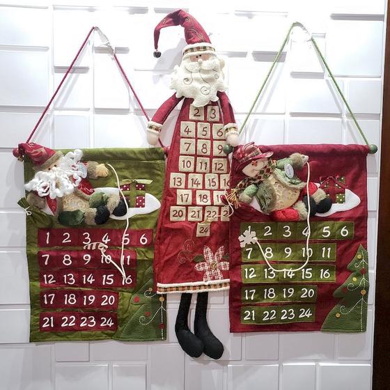 Calendário De Natal Advento - Decoração De Natal Menor preço em Calendário De Natal Advento - Decoração De Natal