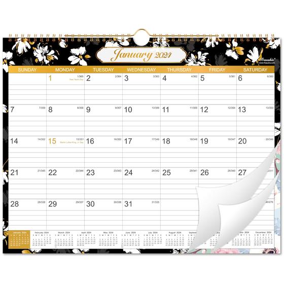 Imagem de Calendário de parede Frasukis 2024 mensal de janeiro a dezembro