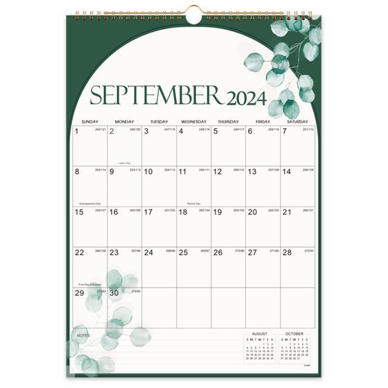 Imagem de Calendário de Parede Tersus 2024 - 17x12cm - Com Fio Duplo