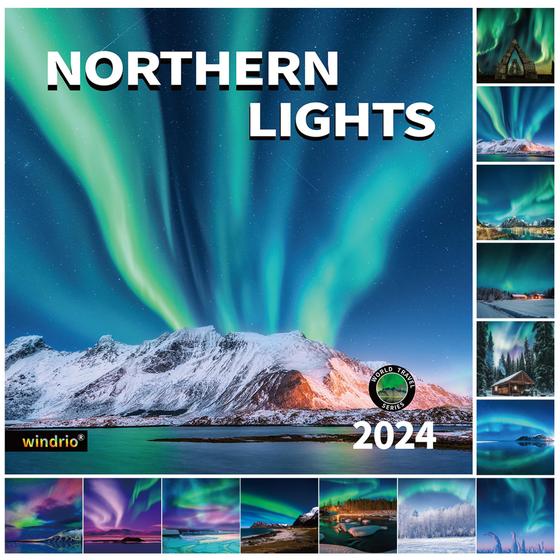 Imagem de Calendário de parede windrio 2024 de novembro a dezembro com Aurora