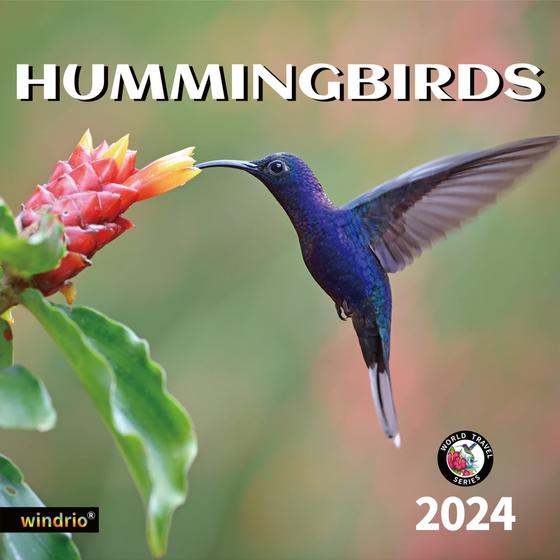 Imagem de Calendário de parede windrio 2024 Hummingbirds de novembro a dezembro