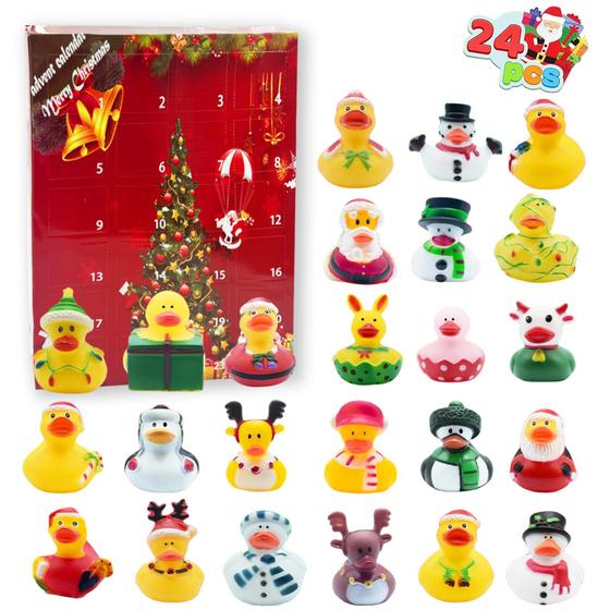 Imagem de Calendário do Advento ABMISKAT Christmas 2024 Rubber Ducks