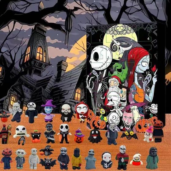 Imagem de Calendário do Advento Chengchuang Halloween 2024 com 24 presentes