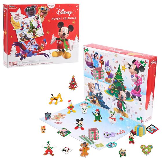 Imagem de Calendário do Advento Disney Junior 2021 - 32 Figuras e Adesivos