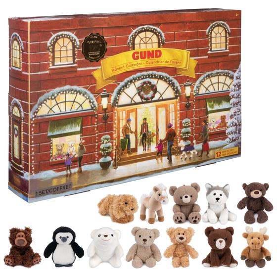 Imagem de Calendário do Advento GUND Surprise Plush - 12 Dias de Surpresas para Crianças a partir de 3 Anos