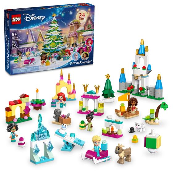 Imagem de Calendário do Advento LEGO Disney 2024 com 5 bonecos Micro Doll 5+