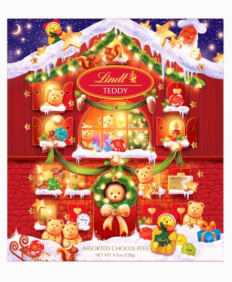 Imagem de Calendário do Advento Lindt Holiday Teddy Bear Chocolate 130ml