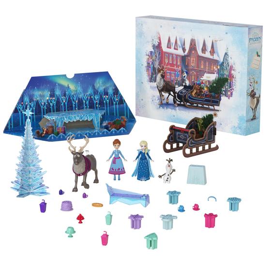 Imagem de Calendário do Advento Mattel Disney Frozen 2024 - Anna e Elsa