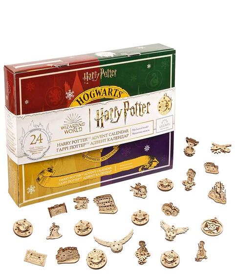 Imagem de Calendário do Advento UGEARS Harry Potter 2024 - 24 Modelos de Madeira