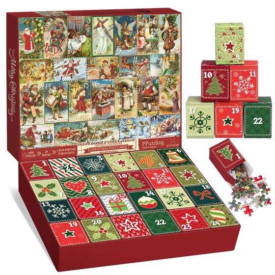 Imagem de Calendário do Advento WinnerWhy 2024 - Quebra-Cabeça com 1000 Peças