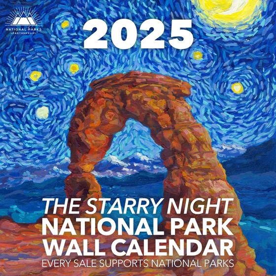 Imagem de Calendário NATIONAL PARKS PARTNERS 2025 Starry Night 30x60cm