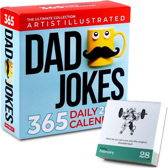 Imagem de Calendário OFFBEAT Dad Jokes 2025 - 365 dias com ilustrações