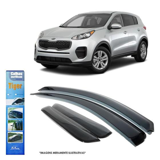 Imagem de Calha Chuva para Kia Sportage 2017 a 2020 4 Portas Tiger K8492