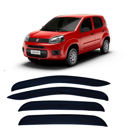 Imagem de Calha de Chuva 4 Portas Fiat Novo Uno Todas as Versões 2010 em Diante