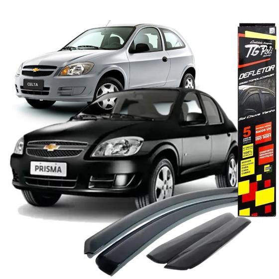 Calha de Chuva Defletor Chevrolet Celta/Prisma 2000 a 2012 Tg.Poli Menor preço em Calha de Chuva Defletor Chevrolet Celta/Prisma 2000 a 2012 Tg.Poli