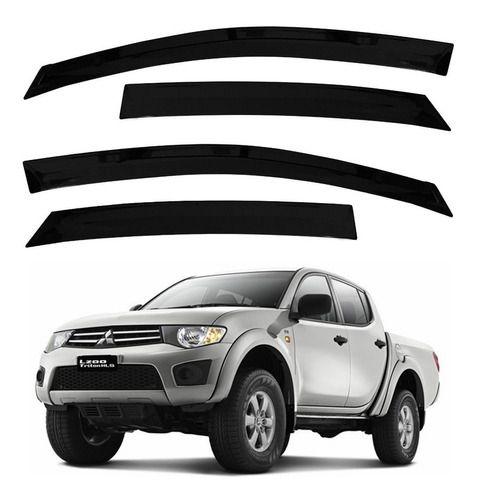 Imagem de Calha de Chuva Defletor Mitsubishi L200 Triton 2007 a 2015 4 Portas Ecoflex